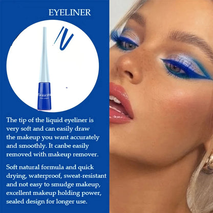 Colorful Sexy Eyeliner Liquid Blue Pencil Waterproof Easy To Wear Make Up Matte Eye Liner Red Green White Gold Brown Eyeliner