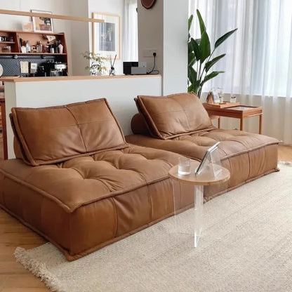 Italian Tofu Block Fabric Sofa Room Combination Square Sofa Tatami Single Double Technology Cloth Apartment Living lazy sofa