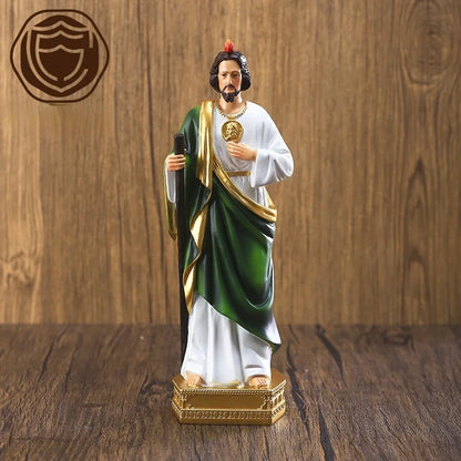 1Pc 8" St. Judas Statue Figurine Crutches Room Decorations Religious Gifts Collection Home Decor