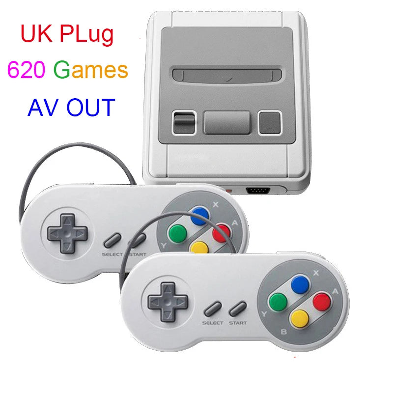 Built-In 620 Games Mini TV Game Console 8 bit Retro Classic Handheld Gaming Player AV Output Video Game Console With gampad