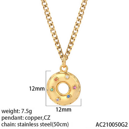 Heart Evil Blue Eye Sun Necklace for Women Cute Dog Bee Elephant Gold Color Pendant Woman's Collars Long Stainless Steel Chains