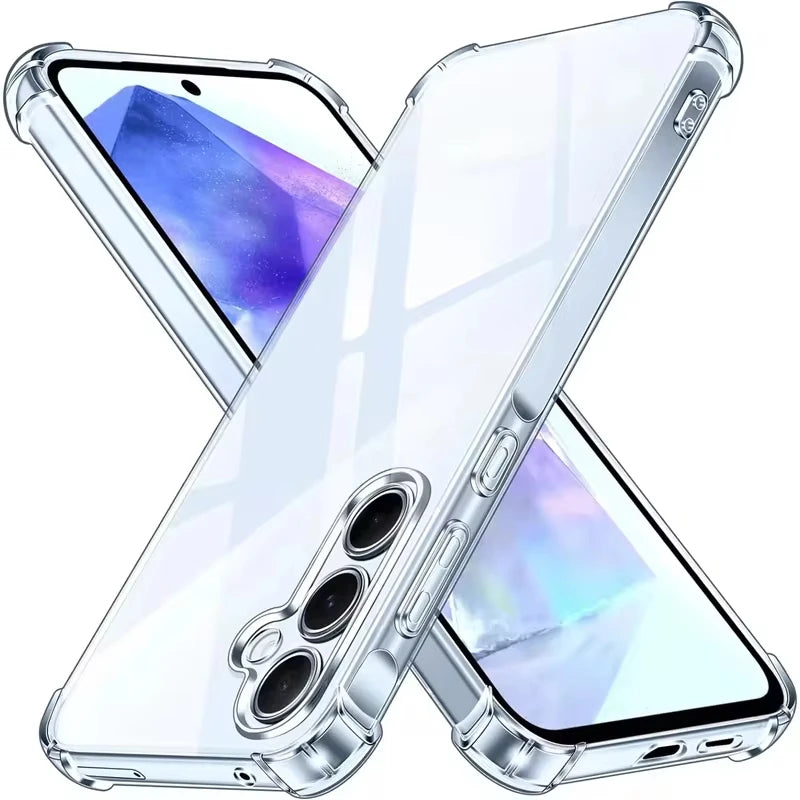 Shockproof Case For Samsung Galaxy A55 A54 5G A15 A35 A25 A34 A14 A24 A33 A53 A13 A32 A73 A52 A51 A12 A16 Clear Phone Cover