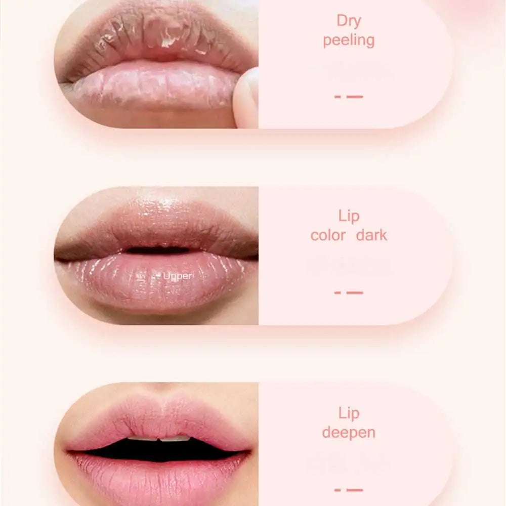 Crystal Temperature Change Lip Balm Vitality Color Lipstick Peach Girl Lip Balm Change Lipstick Lip Care Beauty Makeup TSLM1