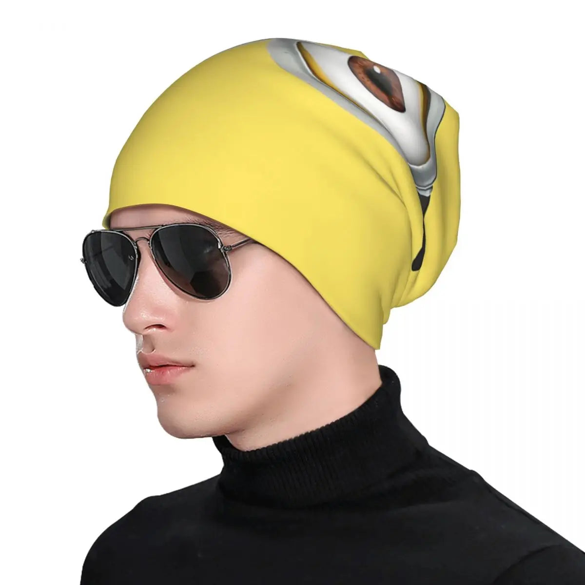 Despicable Me Skullies Beanies Caps Minion Style Eyes Thin Hat Autumn Spring Bonnet Hats Men Women's Street Ski Cap