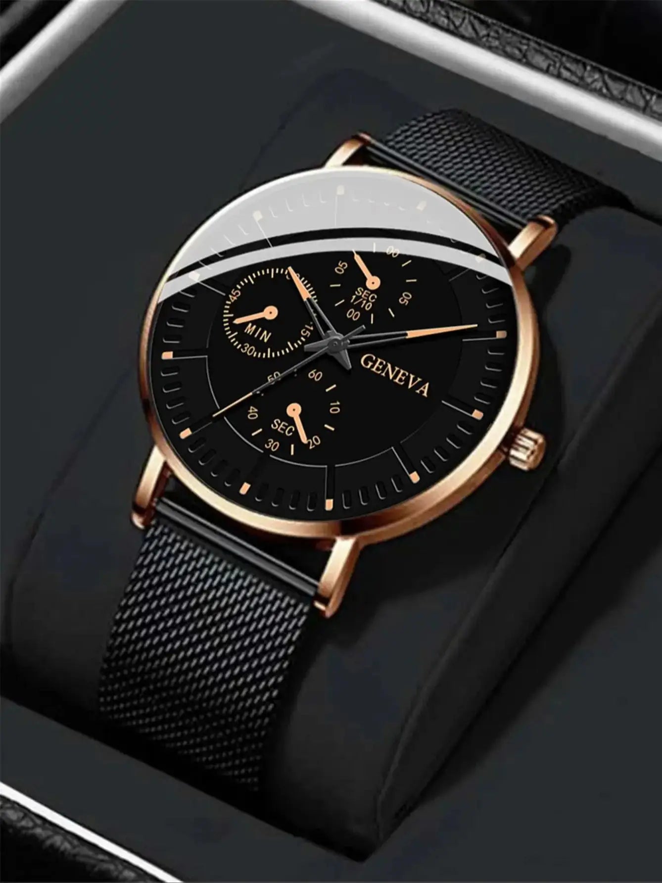 New Men Fashion Simple Watch  Male Commerce Watch Steel Mesh Sports Wristwatches Men's Watch Quartz Simple Casual Watch For