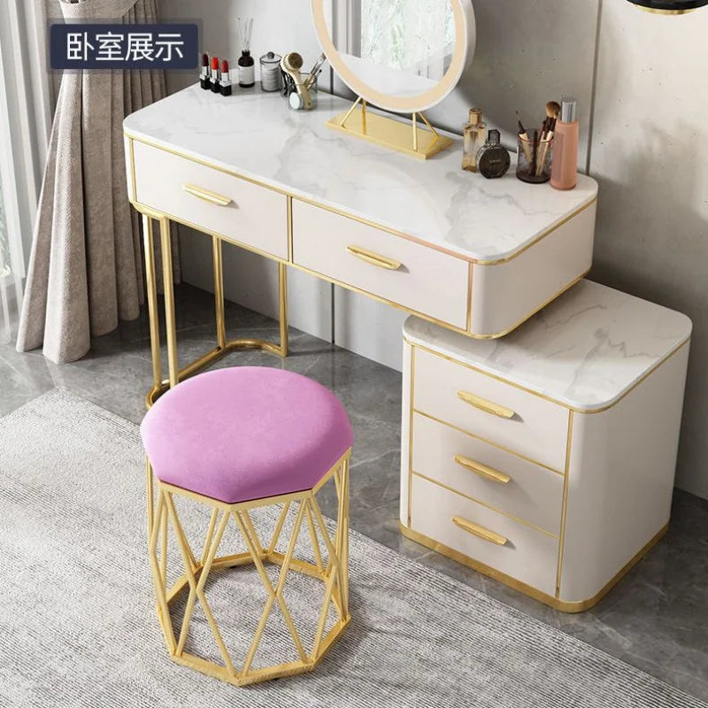 Dressing stool light luxury makeup stool dressing table stool modern manicure chair girl simple bedroom and household stool