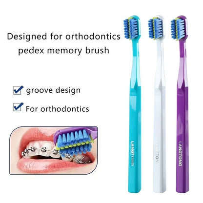 Professional Orthodontic Toothbrush Ultra Soft Braces Toothbrush Deep Cleaning Interdental Brush Oral Hygiene Care Tools