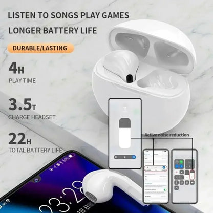 Xiaomi Mijia Pro 6 Bluetooth Earbuds Wireless Headsets TWS Stereo Earphones HiFi Sport Headphones With Mic Compatible All Phones