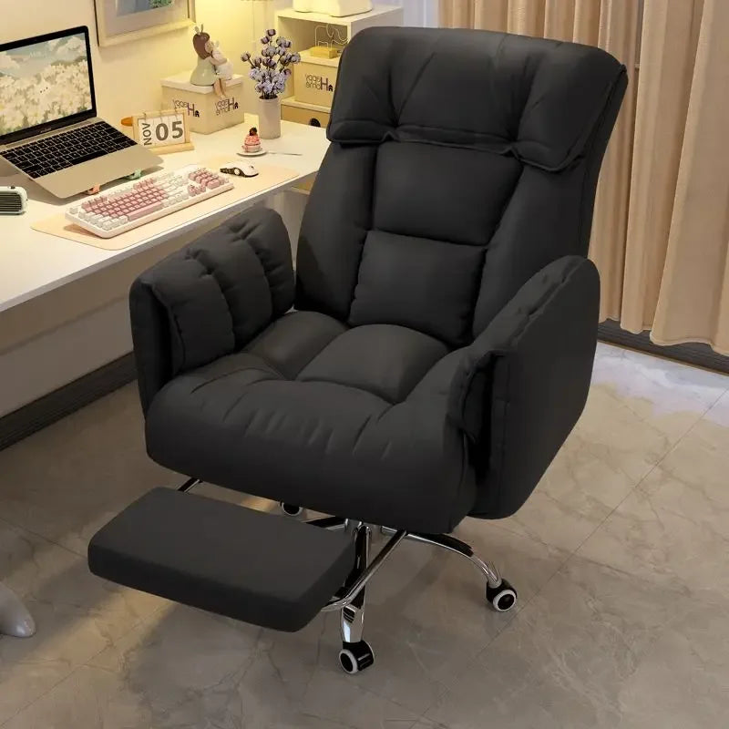 Computer Chair Home Comfortable Long-Sitting Computer Couch Bedroom Dorm Desk Office Lifting Backrest Gaming Chair