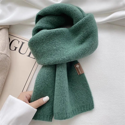 2024 Ladies Cashmere Blend Scarf Women Winter Luxury Solid Color Shawl Wraps Female Warm Thick Wool Neckerchief Blanket Pashmina