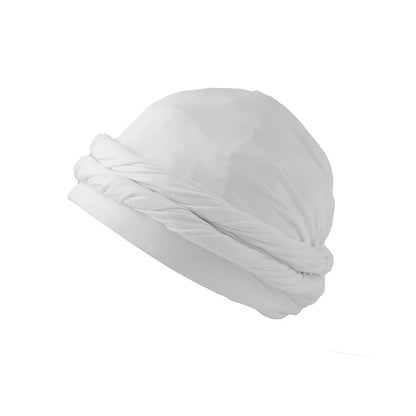 Men Hat Punk Burr Trim Twisted Tail Fringe Cotton Bandana Hat Hop Turban Hats Head Wrap Beanie Cap Solid Color Docker Hat 2024