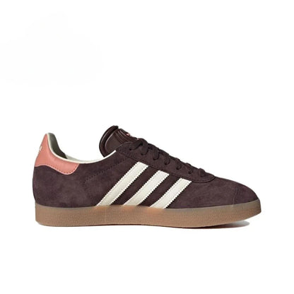 Adidas Gazelle Brown Men's and Women's Lightweight Non-slip Wear Comfort Retro Casual Versatile Fashionable Sports Board Shoes