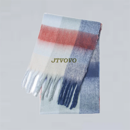 Fashion New Korea Styles Cashmere Scarf Winter Women Warm Thick Shawl Wraps Female Pashmina Long Tassel Foulard Blanket