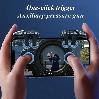 G21 Six Fingers Mobile Phone Game Trigger for PUBG Aim Shooting L1 R1 ABS Key Button for IOS Android Universal Gamepad Joystick