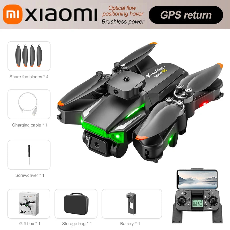 Xiaomi RG606 Drone 4K HD Aerial Profeissional Photography 5G WIFI GPS Obstacle Avoidance Dual Camera Brushless Motor Quadcopter