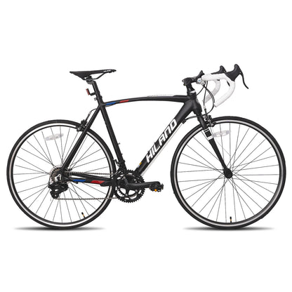 Hiland 700c road bike, 14 speeds, lightweight aluminum frame, racing bike, city commuter road bike for men and women