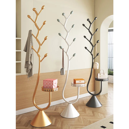 Luxury Living Room Coat Stand Nordic Modern Bedroom Stand Clothes Hanger Balcony Simple Storage Rack Space Saving Furniture