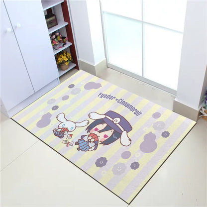 Mat for Hallway Sanrio Cinnamoroll Living Room Rugs Prayer Rug Welcome Home Absorbent Bathroom Rug Kitchen Decoration Floor Mats