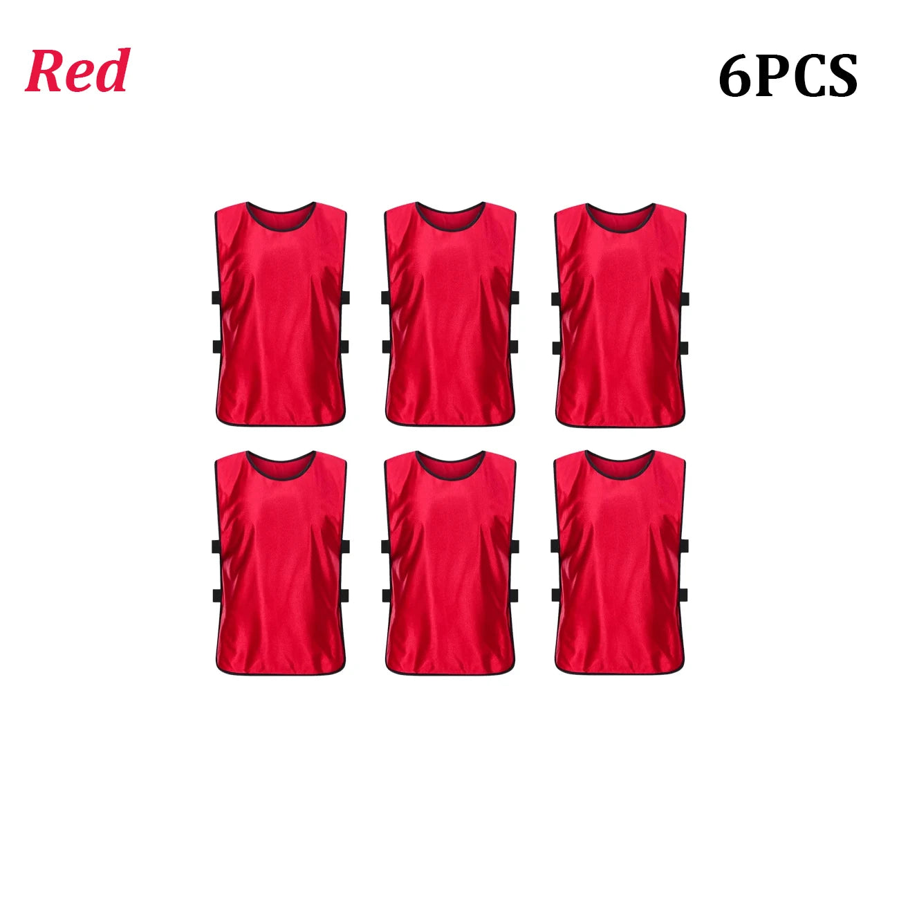 6PCS Soccer Pinnies Quick Drying Football Team Jerseys Sports Soccer Team Training Practice Youth Adult Basketball Sports Vest