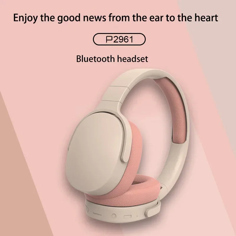 Over-ear Wired Headphones Blutooth With Cable Airbuds P2961 for Ios&Android Wireless Headset Earphones Bluetooth Earbuds Hedset