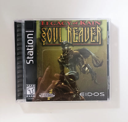 PS1 Copy Game Disc Soul Reaver With Manual Series Unlock Console Station1 Retro Optical Driver Video Game Parts