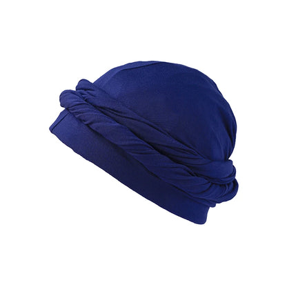 Men Hat Punk Burr Trim Twisted Tail Fringe Cotton Bandana Hat Hop Turban Hats Head Wrap Beanie Cap Solid Color Docker Hat 2024