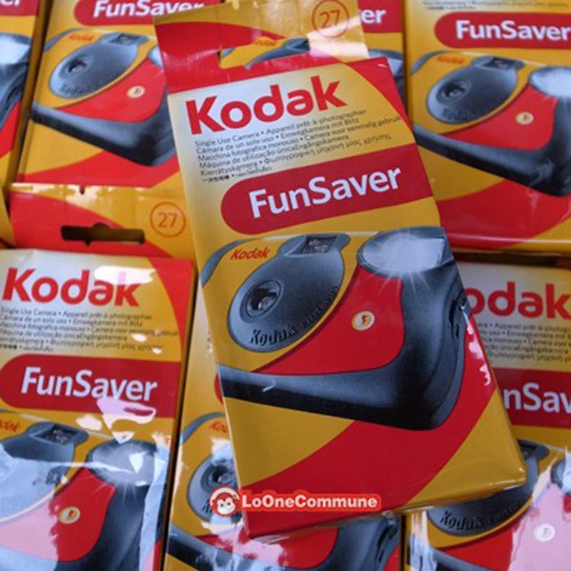 Classic Original Kodak FunSaver Single Use Camera With Flash Disposable Point-and-Point Film Cameras 27 Sheets 39 Sheets