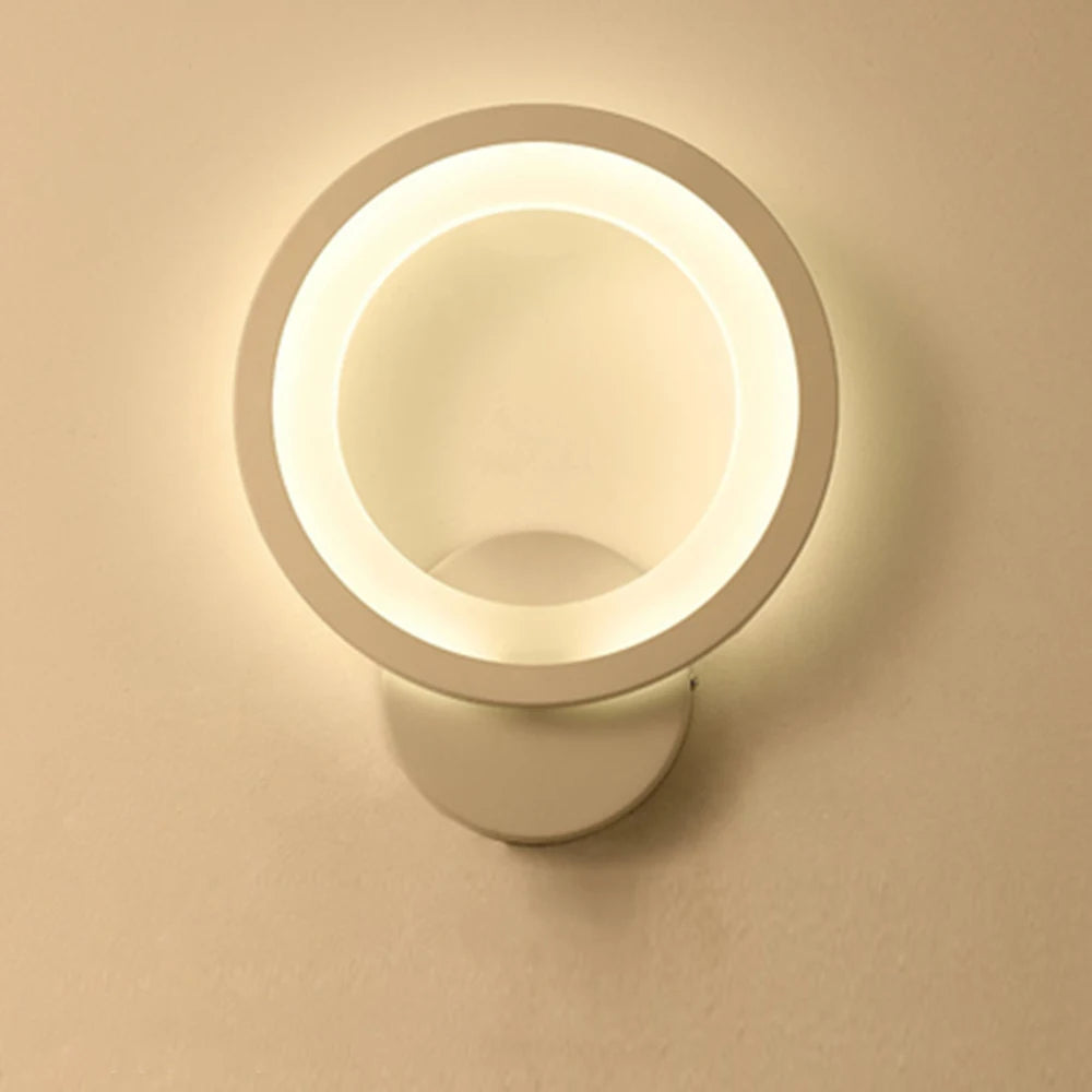 Round Wall Mount Light European Wall Sconces Lighting Wall Lamp Fixture for Bedside Corridor Bedroom Living Room Hallway Light