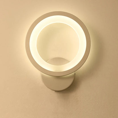 Round Wall Mount Light European Wall Sconces Lighting Wall Lamp Fixture for Bedside Corridor Bedroom Living Room Hallway Light