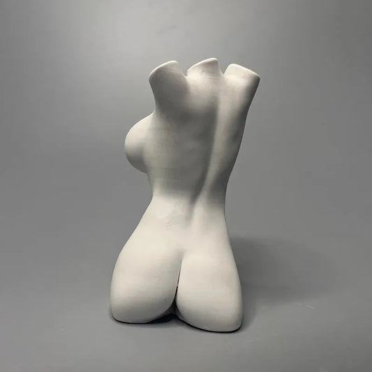 Miniature Female Torso Sculpture, Desktop Art Decoration, Bedroom, Home, Living Room, Gypsum Statue, Art Figurine, Items