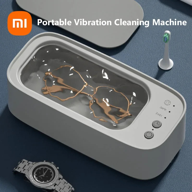 Xiaomi Ultrasonic High-frequency Vibration Cleaners 3 Gear 360° Glasses Cleaning Machine Timing For Jewelry Eyeglass Makeup Tool