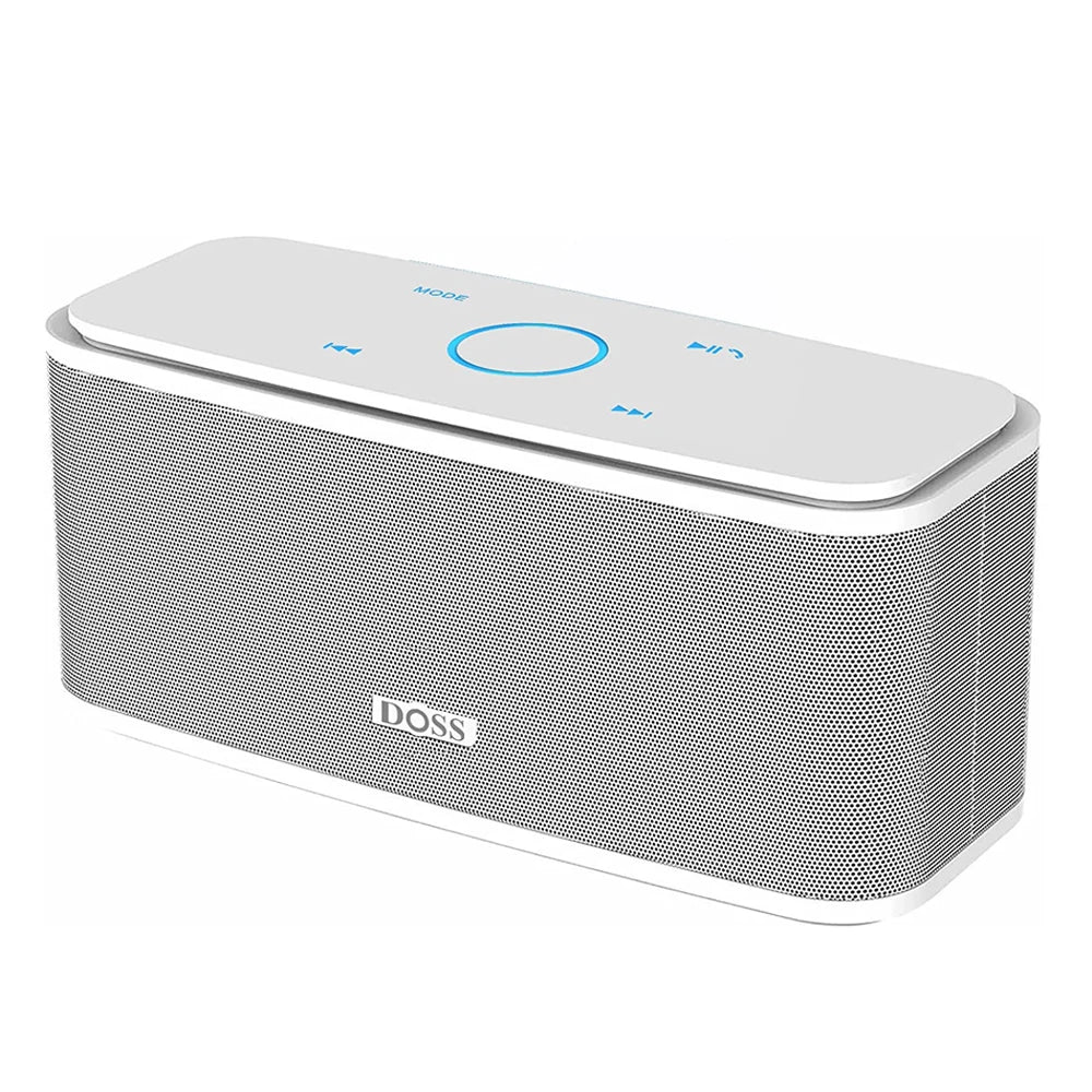 DOSS Bluetooth Speaker SoundBox, Touch Control Sound Box, 12W HD Sound, IPX5 Waterproof, Built-in Mic Hand Free Portable Speaker