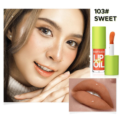 8 Colors Moisturizing Candy Lip Gloss Pearlescent Lustrous Mirror Nude Lip Stain Natural Lip Oil Valentine's Day Gifts Lipstick