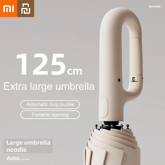 Xiaomi Youpin Fully Automatic Reverse Folding Umbrella Windproof UV Protection Sunscreen Umbrella Carabiner Handle Umbrellas New