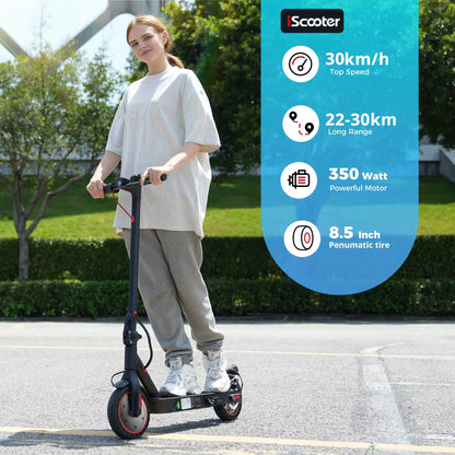 iScooter i9 Electric Scooter 350W Scooter for Adults 7.5Ah 30km/h Foldable E scooter 8.5 inch Honeycomb Tire scoorter electrico