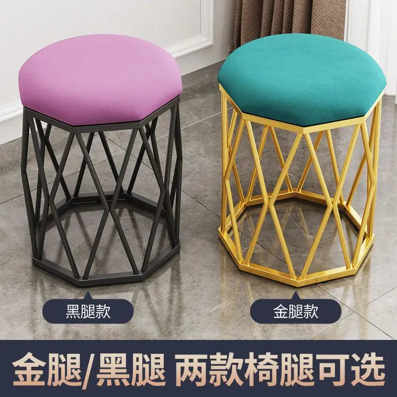 Dressing stool light luxury makeup stool dressing table stool modern manicure chair girl simple bedroom and household stool