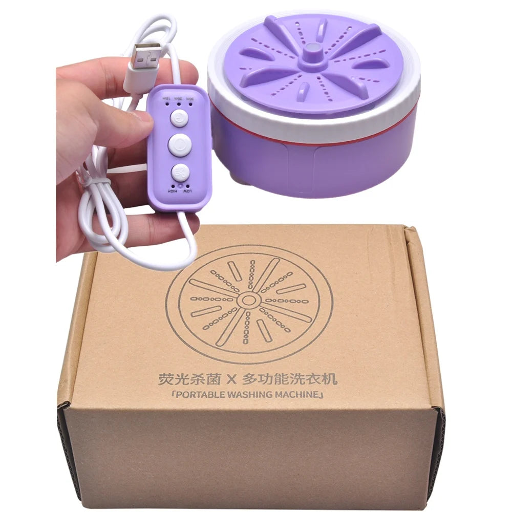 USB Mini Portable Washing Machine Small 3 Gears Timer Rotating Turbo Underwear Sock Washer Dishwasher For Baby Travel Home 미니세탁기