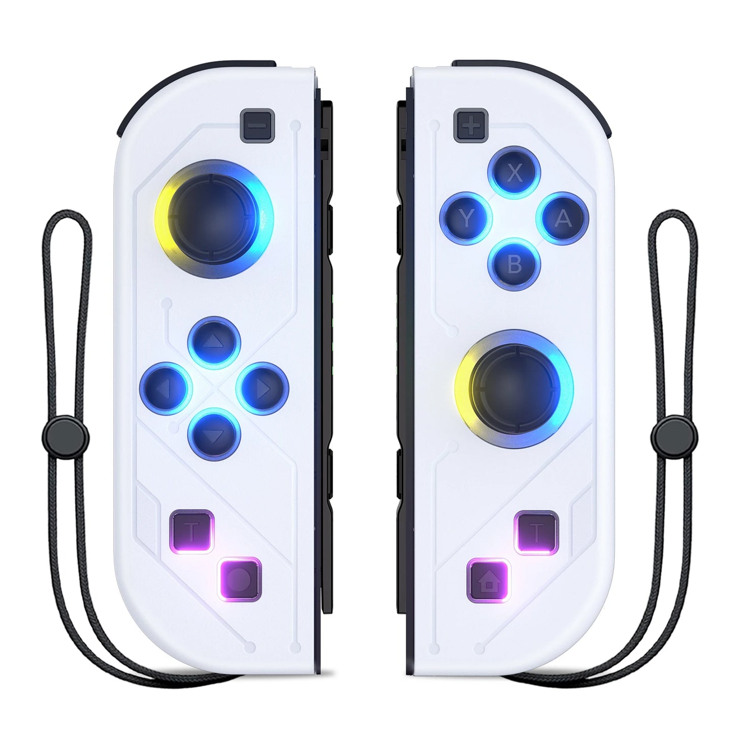 Joy Pad For Nintendo Switch/Led Lite Joystick Wireless RGB Gamepad Controller Grip Support Wake-Up And Turbo Function 6 Axis