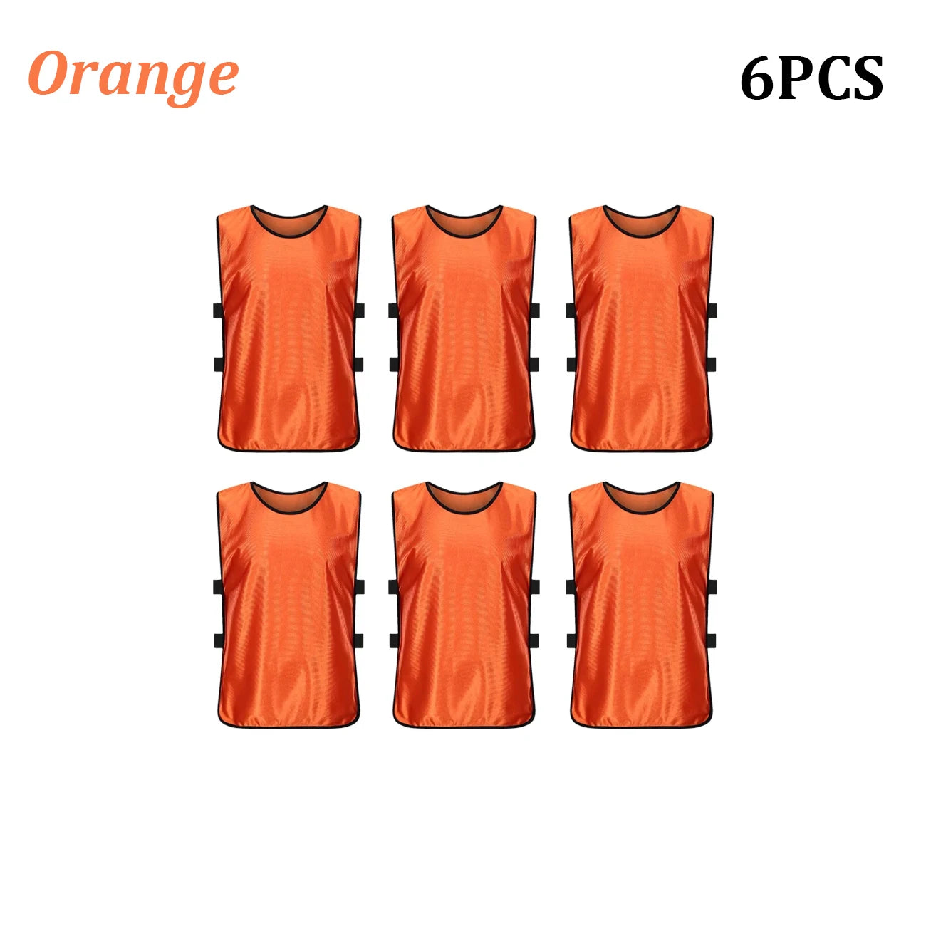 6PCS Soccer Pinnies Quick Drying Football Team Jerseys Sports Soccer Team Training Practice Youth Adult Basketball Sports Vest