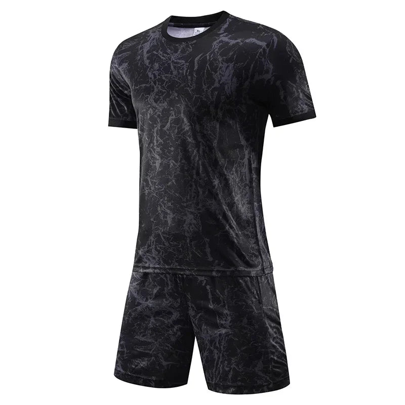 Camouflage Soccer Jersey Suit for Men High Quality Professional Man Team Club Match Training Football Uniform Clothing Custom