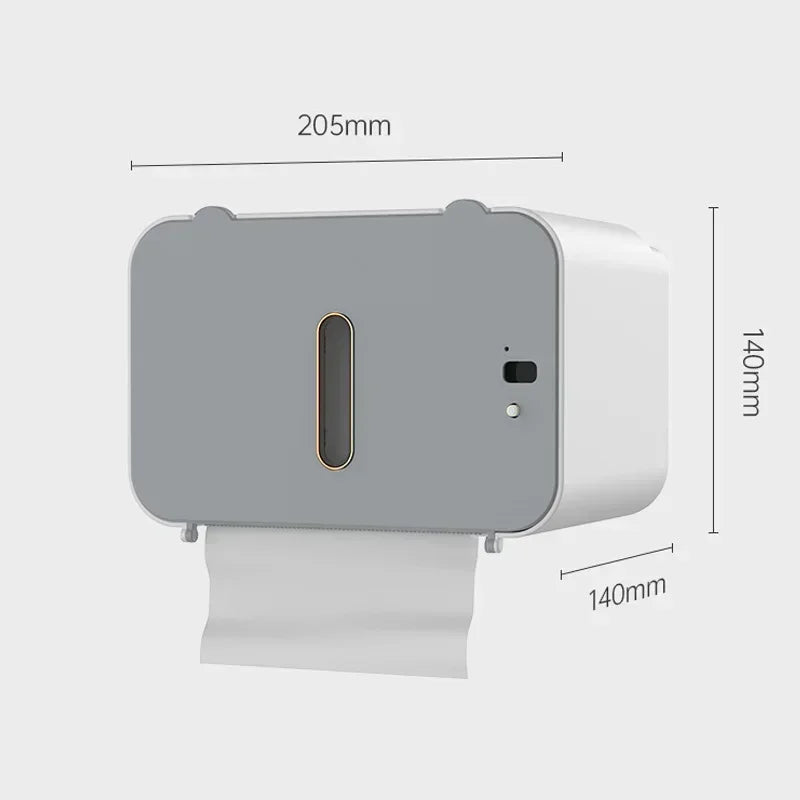 Smart tissue box USB charging automatic induction paper output bathroom paper roller toilet paper holder toilet accessories