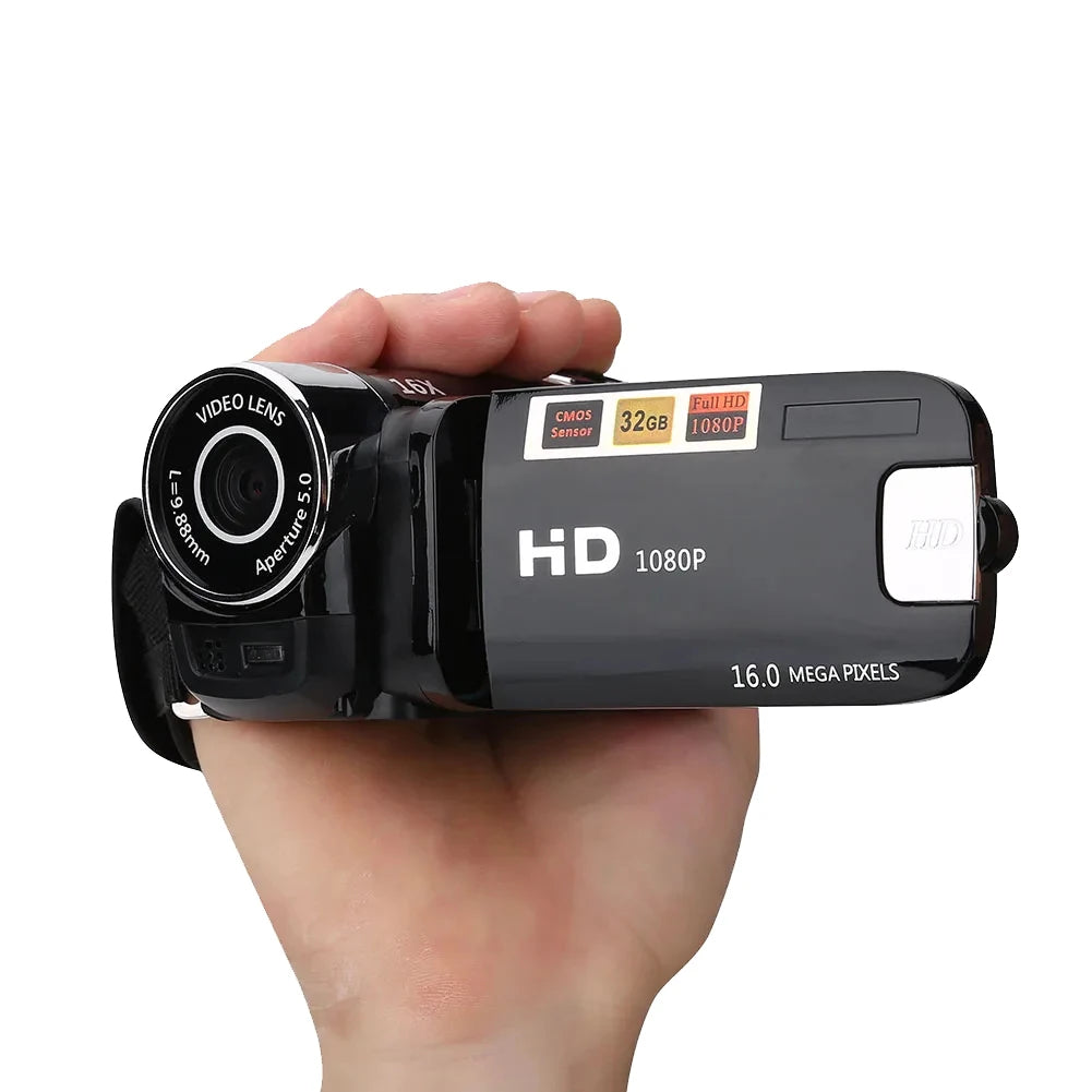 1080P Full Hd 16MP DV Camcorder Digital Video Camera  16M 16x Optical Zoom Camera for Videos Shooting Recording Camera