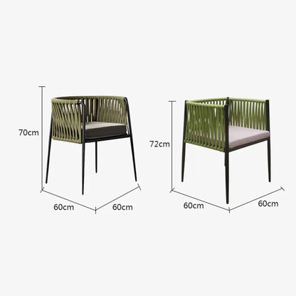 Modern Garden Furniture Sets Nordic Outdoor Furniture Patio Balcony Rattan Chair Three-piece Set Leisure Villa Table and Chairs