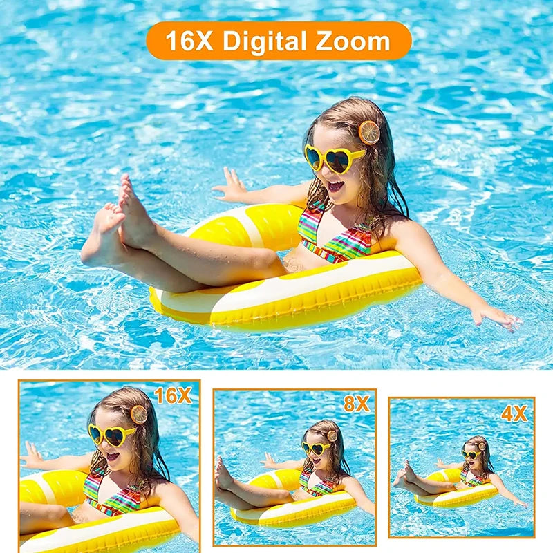 Digital Camera Children Camera for Children Camcorder with 16x Zoom Compact Cameras 1080P 44MP Cameras for Beginner Photography