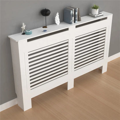 Super Tall 100CM Radiator Cover Strong Grill Shelf Cabinet MDF Cupboard Modern Vertical/Horizontal Style