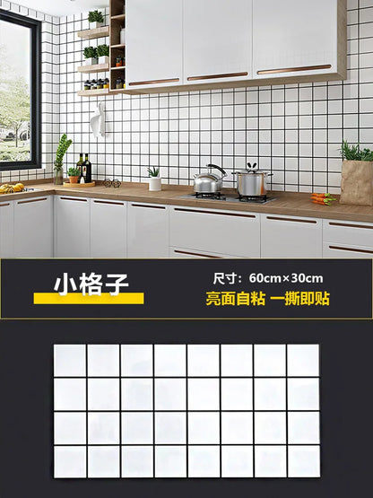 30cmx60cm  Marble Brick Wall Sticker 30x60cm Surface PVC Wallpaper Self-Adhesive Waterproof for Living Room Bedroom Bathroom