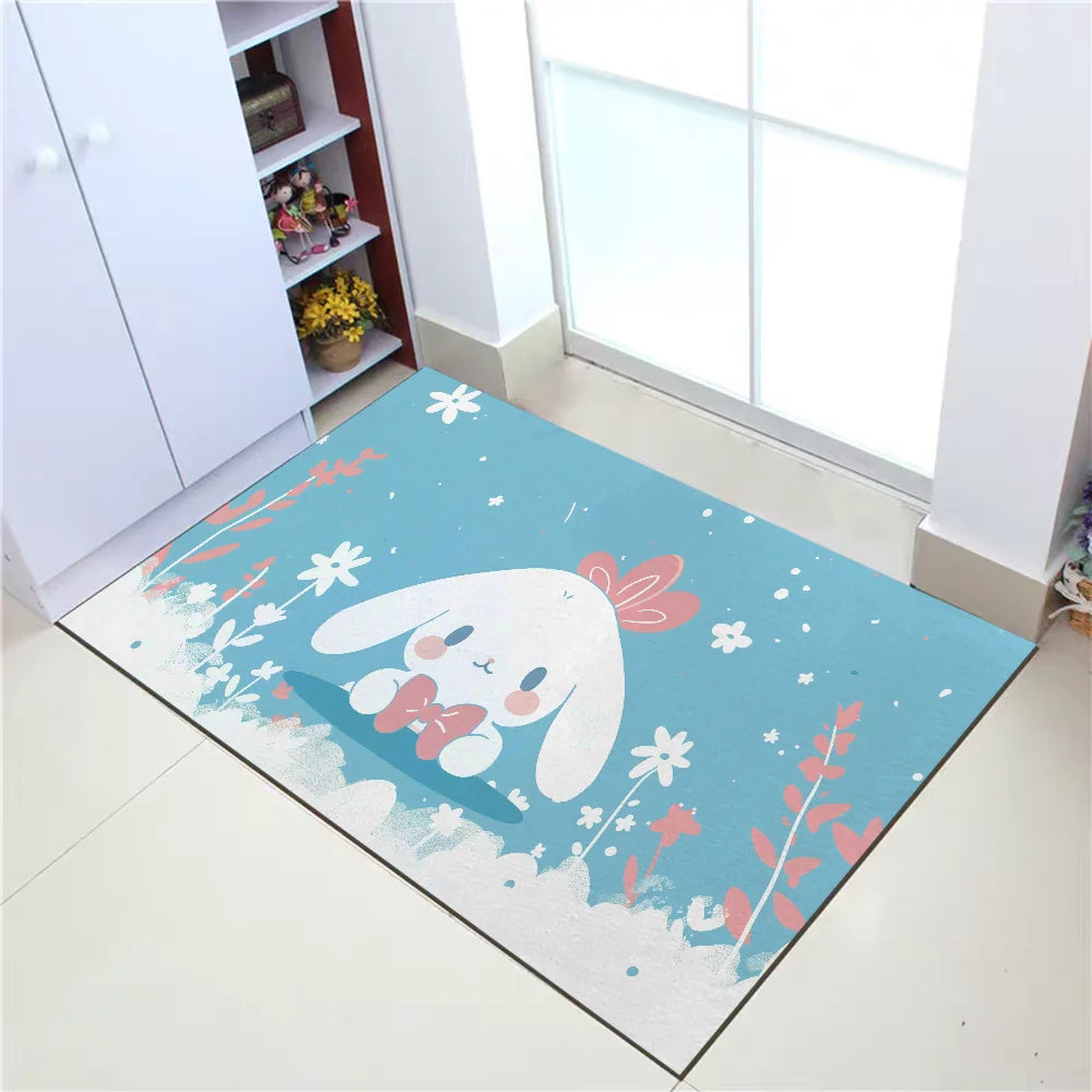 Mat for Hallway Sanrio Cinnamoroll Living Room Rugs Prayer Rug Welcome Home Absorbent Bathroom Rug Kitchen Decoration Floor Mats