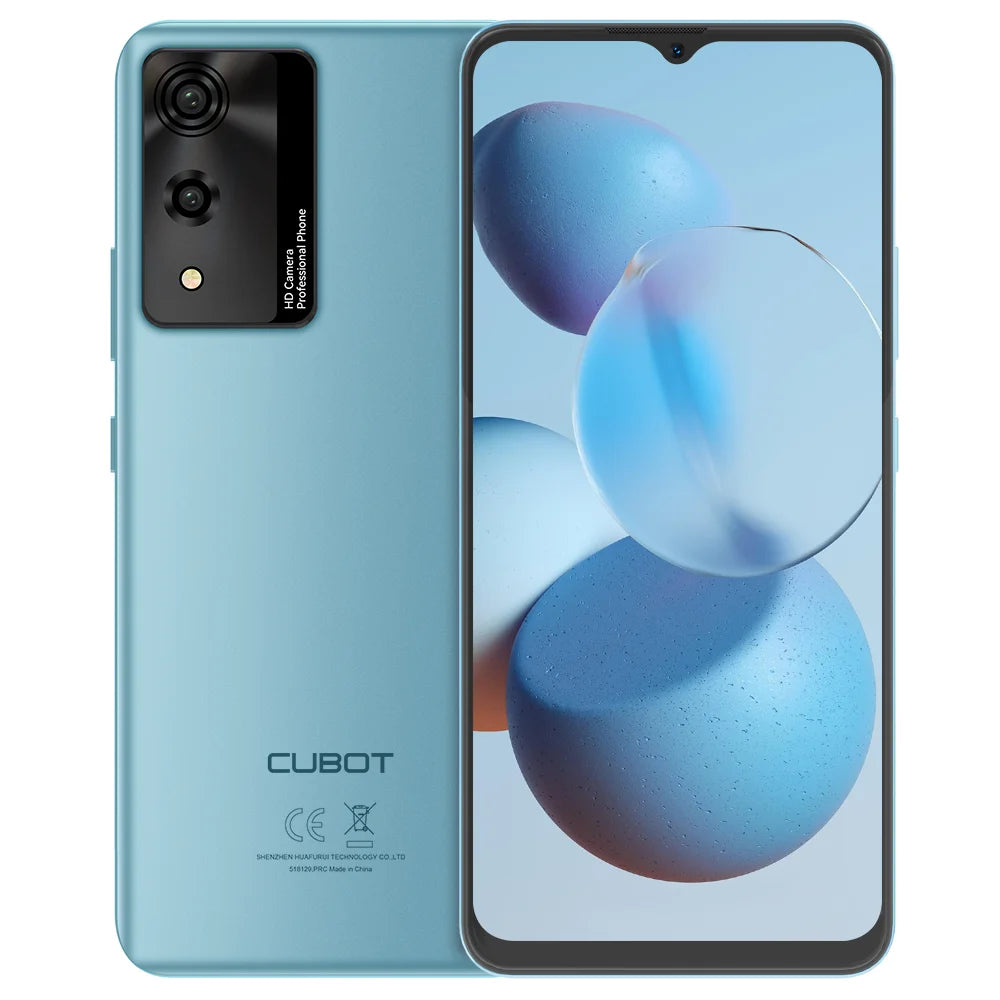 Android Smartphone Cubot A10, 12GB RAM (4GB+8GB), 128GB ROM, Octa-core, 6.56-Inch 90Hz Screen, 5100mAh, 48MP, 5G WiFi, 4G Phone