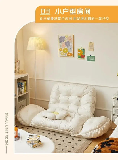 Small Apartment Lazy Sofa Home Bay Window Leisure Tatami Can Lie Can Sleep Bedroom Balcony Small Sofa Lazy Chair