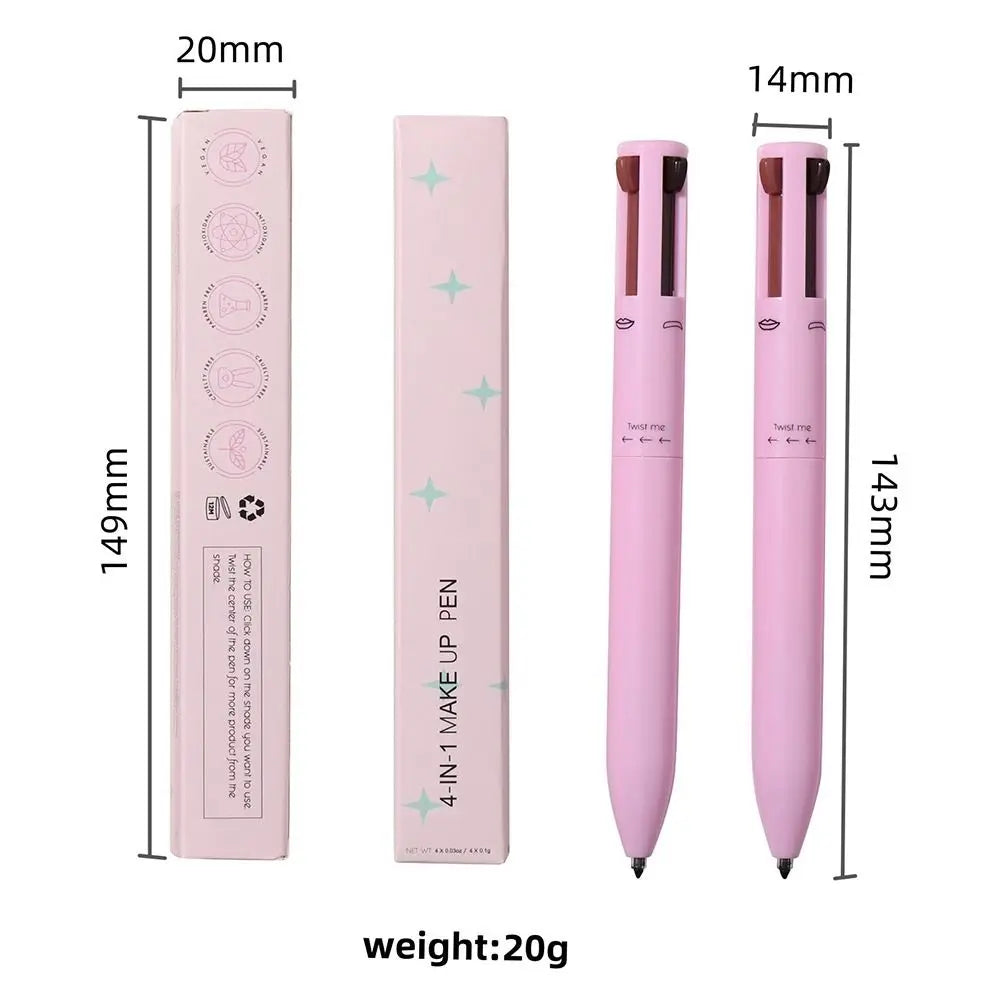 New Cosmetics 4 In 1 Eyeliner Makeup Beauty & Health Eyebrow Enhancers Multi-effect Waterproof Lip Liner Pen Women